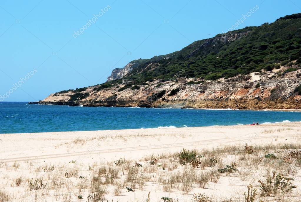 Quiet beach on the Western edge of Barbate, Barbate, Spain.
