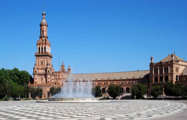 Çeşme Plaza de Espana, Sevilla, İspanya.