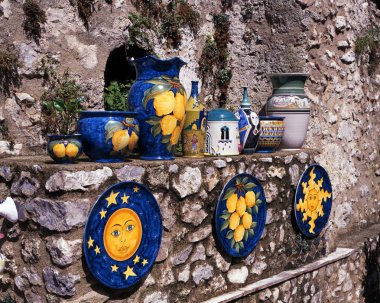 Seramik bir duvara, Ravello görüntülenen Satılık.