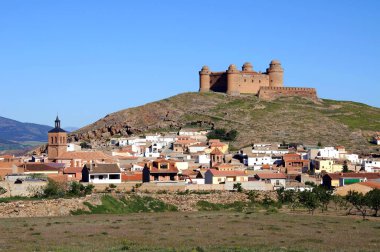 Kale ve şehir, Lacalahorra, İspanya.