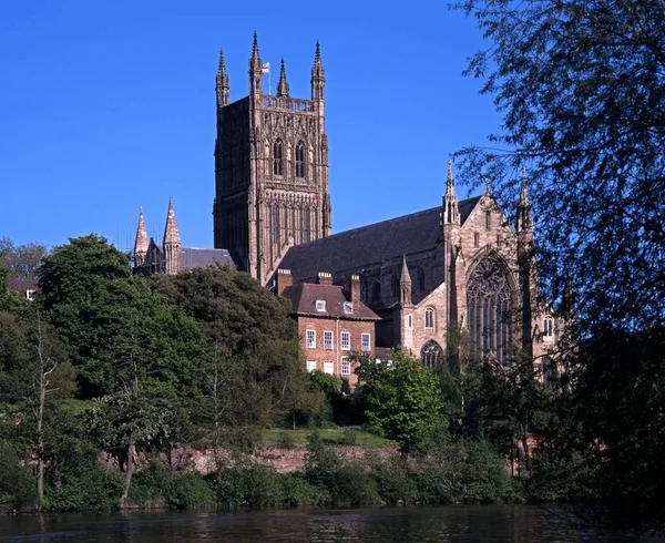 Worcester Cathedral, UK. — Stock Photo, Image
