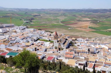 Şehrin, Teba, İspanya yükseltilmiş görünümü.