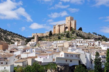 View of the town and castle, Velez Blanco, Spain. clipart