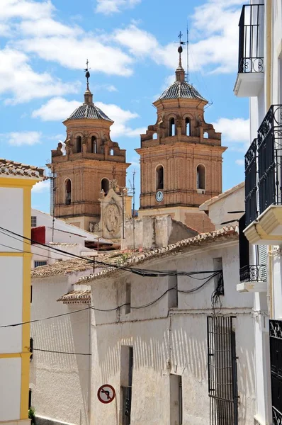 Townhouses and church, Velez Rubio, Spain. — Stock Photo, Image