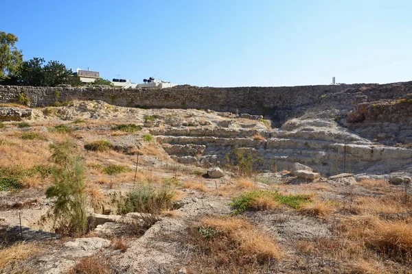 Ruinas del teatro romano, Hersonissos, Creta . — Foto de Stock