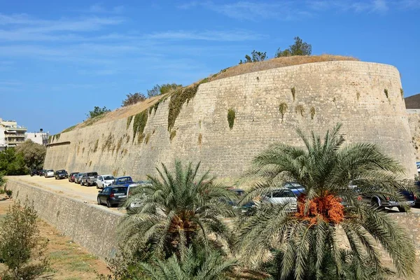 Nézd Betlehem-bástya, amely részét képezi a város védelmi falat, Heraklion, Crete. — Stock Fotó