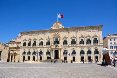Auberge de Castille, Valletta, Malta görünümünü.