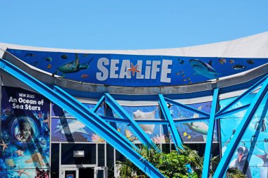 Ulusal deniz yaşam merkezi, Birmingham, İngiltere'de önden görünümü.