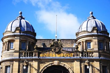 Buxton, İngiltere Opera binasının Önden Görünüm.