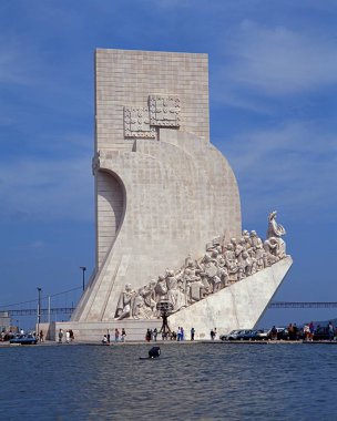 Tagus Nehri, Lizbon, Portekiz keşifler Anıtı.