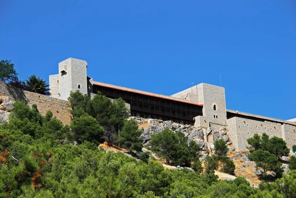 View of Santa Catalina castle which overlooks the city, Jaen, Spain. — 图库照片