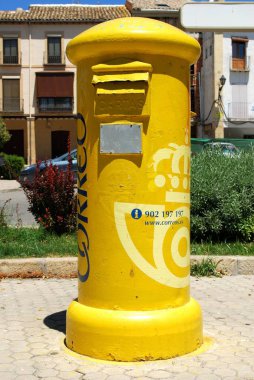 Yellow Spanish Post Box, Ubeda, Spain.