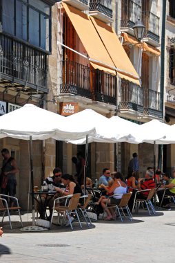 Pavement cafe in the town centre, Ubeda, Spain.