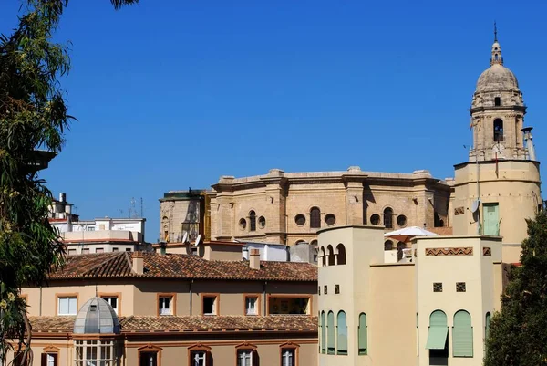 Vue de la cathédrale et du clocher, Malaga, Espagne . — Photo