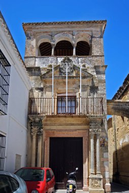 Palacio de Mayorazgo 'ya Giriş, Arcos de la Frontera, İspanya.