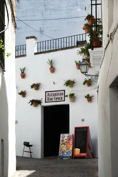 Small back street bar, Arcos de la Frontera, Spain. — Stock Photo, Image