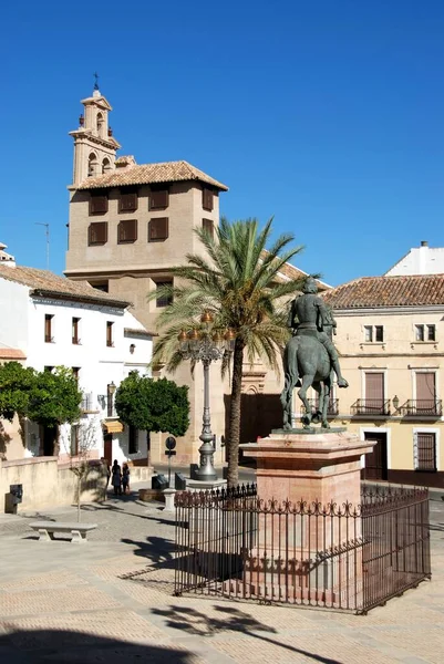 Vue de la place Guerrero Munoz, Antequetra, Espagne . — Photo