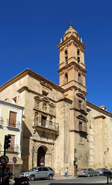 Utsikt över San Augustin kyrkan, Antequera, Spanien. — Stockfoto