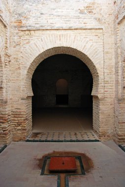 Cami içindeki avlu (Mezquita) Kale içindeki Jerez de la Frontera, Cadiz ili, Endülüs, İspanya.