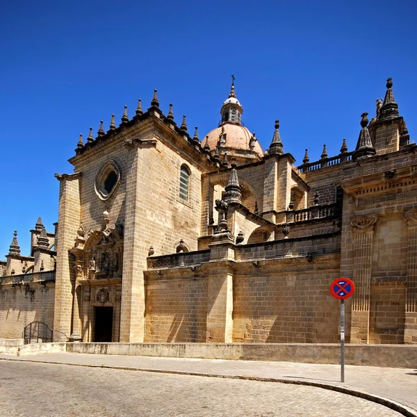 View San Salvador Cathedral Jerez Frontera Cadiz Province Andalucia Spain — Stock Photo, Image