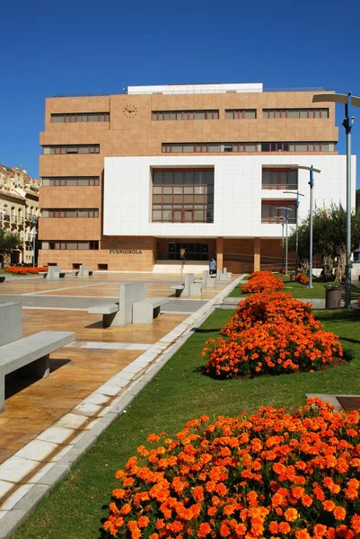 Fuengirola Spanyolország Augusztus 2008 Front View Town Hall Ayuntamiento Pretty — Stock Fotó