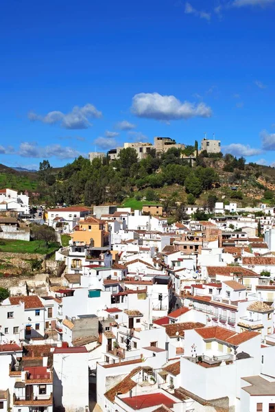 Monda Espanha Outubro 2008 Vista Geral Cidade Com Monda Castle — Fotografia de Stock