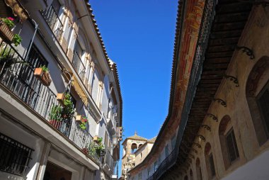 İspanya 'nın (Palacio de Penaflor), Ecija, Seville Eyaleti, Endülüs, İspanya, Avrupa' nın en uzun saray balkonu..
