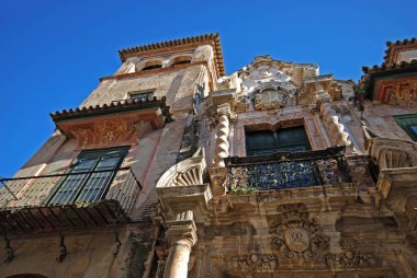 Penaflor Sarayı (Palacio de Penaflor), Ecija, Seville Eyaleti, Endülüs, İspanya, Avrupa.