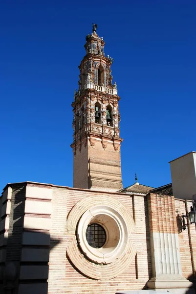 Keresztelő Szent János Templom Harangtorony Látképe Iglesia San Juan Ecija — Stock Fotó