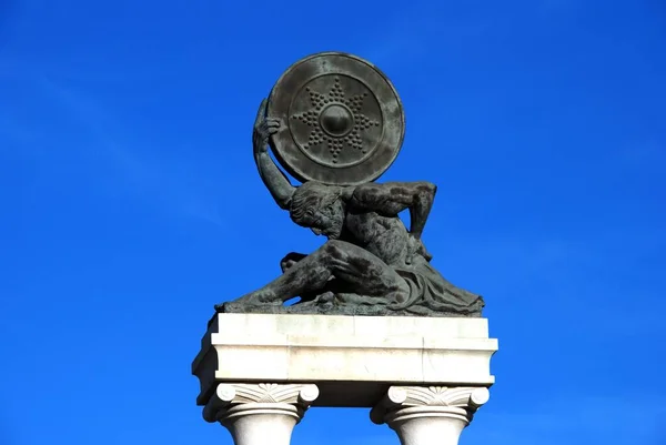 View Hercules Monument Ecija Seville Province Andalusia Spain Europe — Stock Photo, Image