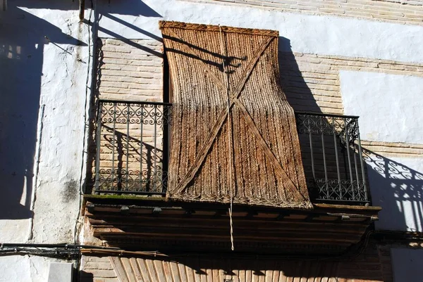 Köy Evi Eski Balkon Kör Ecija Seville Eyaleti Endülüs Spanya — Stok fotoğraf