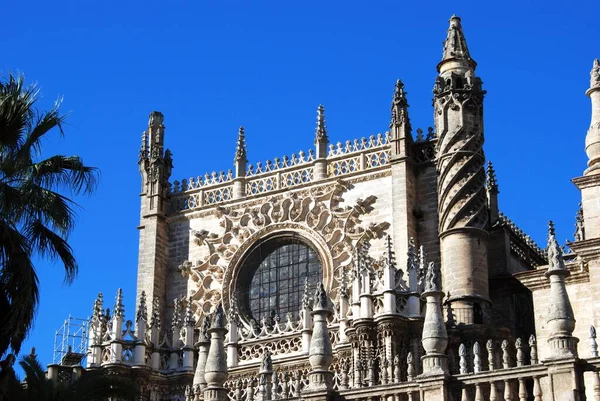 Vista Catedral Santa María Sede Sevilla Provincia Sevilla Andalucía España —  Fotos de Stock