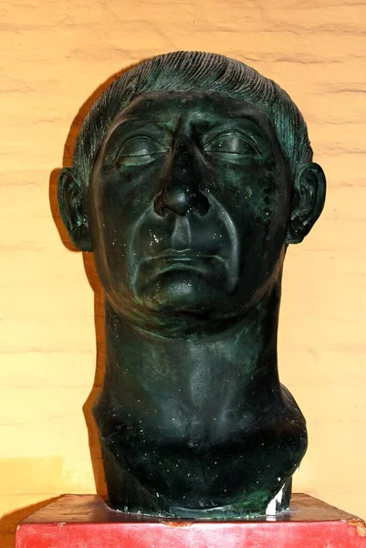 Busto Memorial Museu Local Romano Italica Sevilha Província Sevilha Andaluzia — Fotografia de Stock