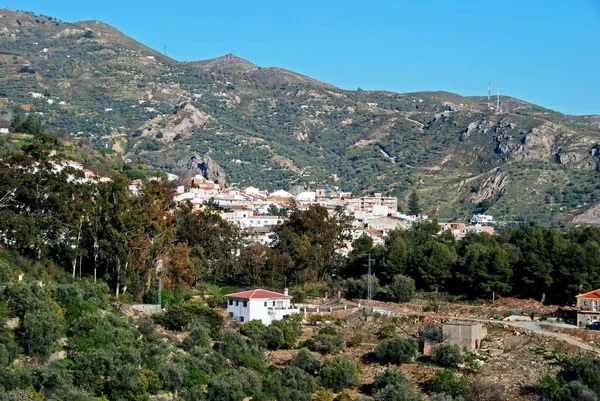 Widok Miasto Wieś Lanjaron Las Alpujarras Prowincja Granada Andaluzja Hiszpania — Zdjęcie stockowe