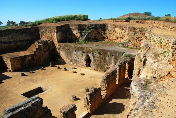 Ancienne Tombe Romaine Servilia Dans Nécropole Complexe Archéologique Carmone Province — Photo