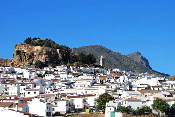 Általános Kilátás Város Hegyekkel Hátsó Ardales Malaga Tartomány Andalúzia Spanyolország — Stock Fotó