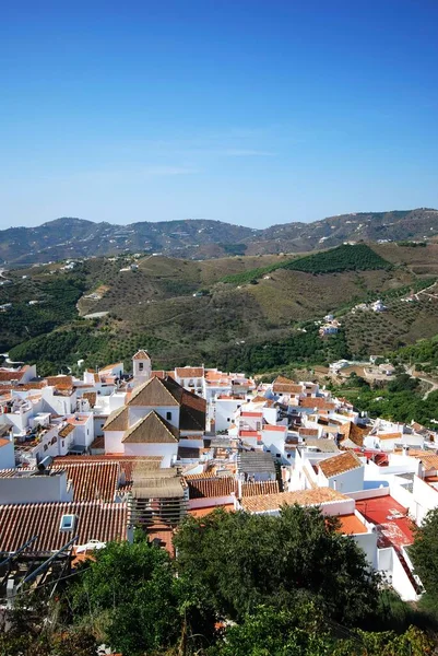 Vista Del Pueblo Los Alrededores Frigiliana Provincia Málaga Andalucía España —  Fotos de Stock