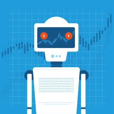 Ticaret robot vektör çizim