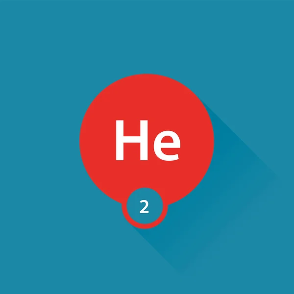 惰性气体氦气 — 图库矢量图片