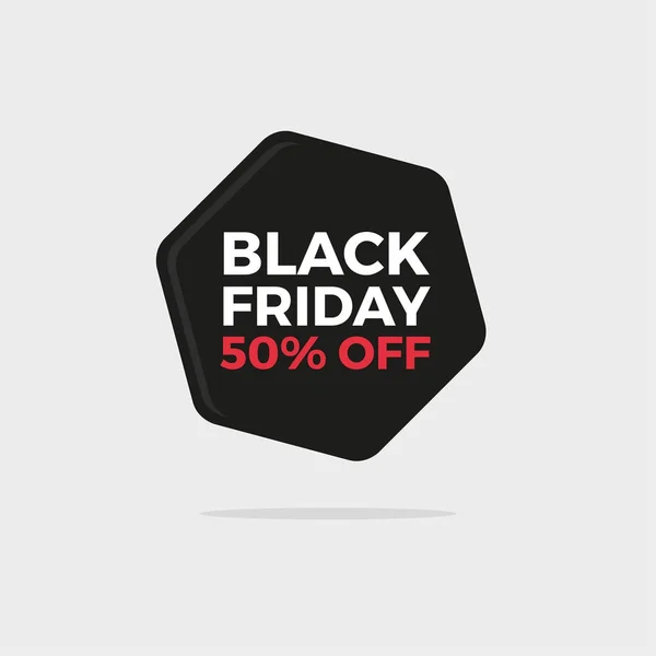 Black Friday Flat Design Sale Badge für E-Commerce, Online-Shopping und soziale Medien Stockillustration