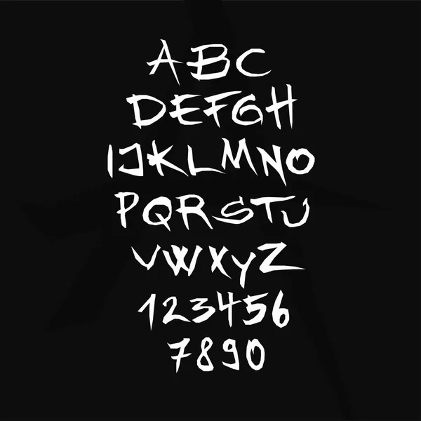 Vektor handgezeichnetes Alphabet Vektorgrafiken