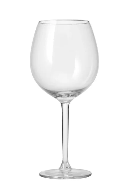 Порожній келих вина ізольований на білому — стокове фото