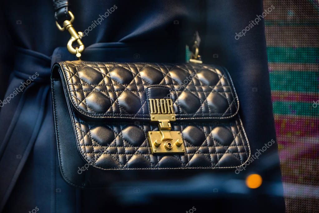 Milan, Italy - September 24, 2017:  Dior bag in a Milan store bag in a store in Milan