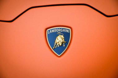 Milan, İtalya - 24 Eylül 2017: Lamborghini arabaya Montenapo
