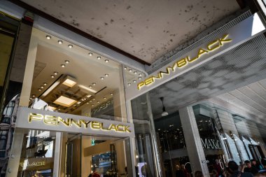 Milan, İtalya - 24 Eylül 2017: Penny Black mağaza Milano'da. 