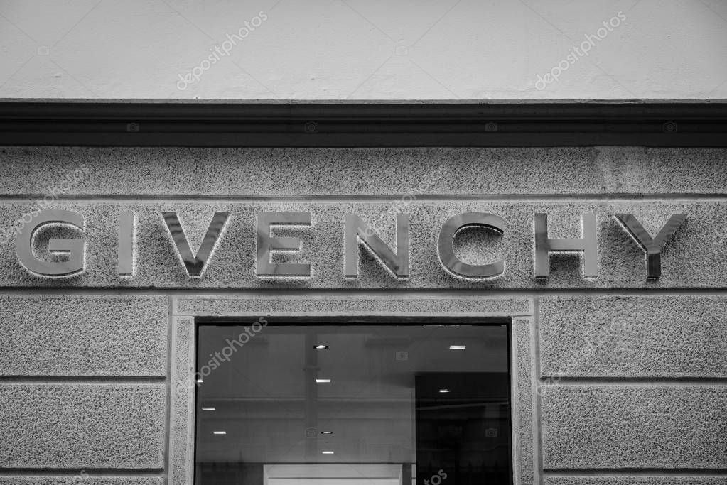 Milan - October 9, 2016:  Givenchy store in Milan