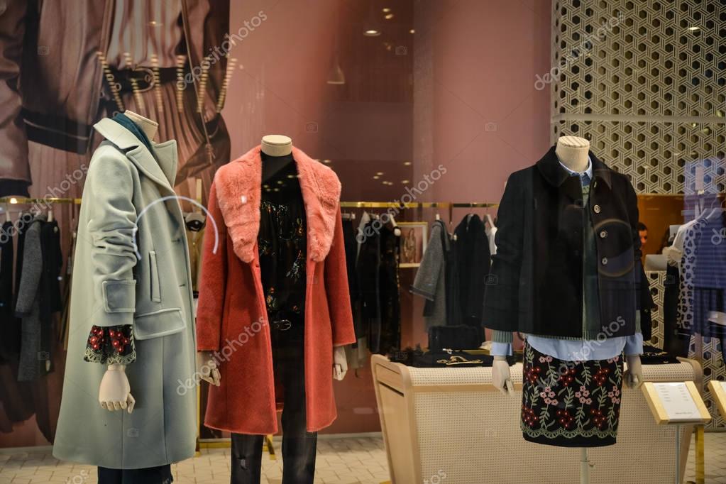 Milan, Italy - September 24, 2017:  Penny Black store in Milan. Fashion week Penny Black shopping