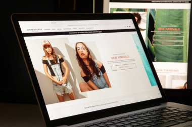 Milan, Italy - May 7, 2017: American Eagle website homepage. It'