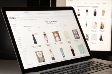 Milan, İtalya - 7 Mayıs 2017: Stylight Web sitesi ana. Bir fa mi