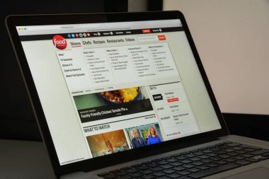 Milan, İtalya - 10 Ağustos 2017: Foodnetwork Web sitesi ana. Bu